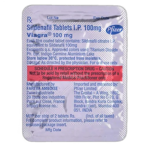 viagra 100mg tablet 2's